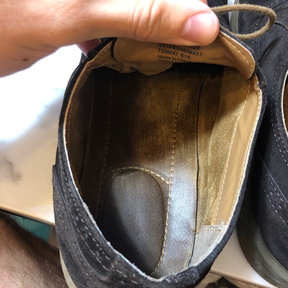 Calvin Klein Gaige 13 Brown Suede Leather Oxfords - Picture 8 of 16